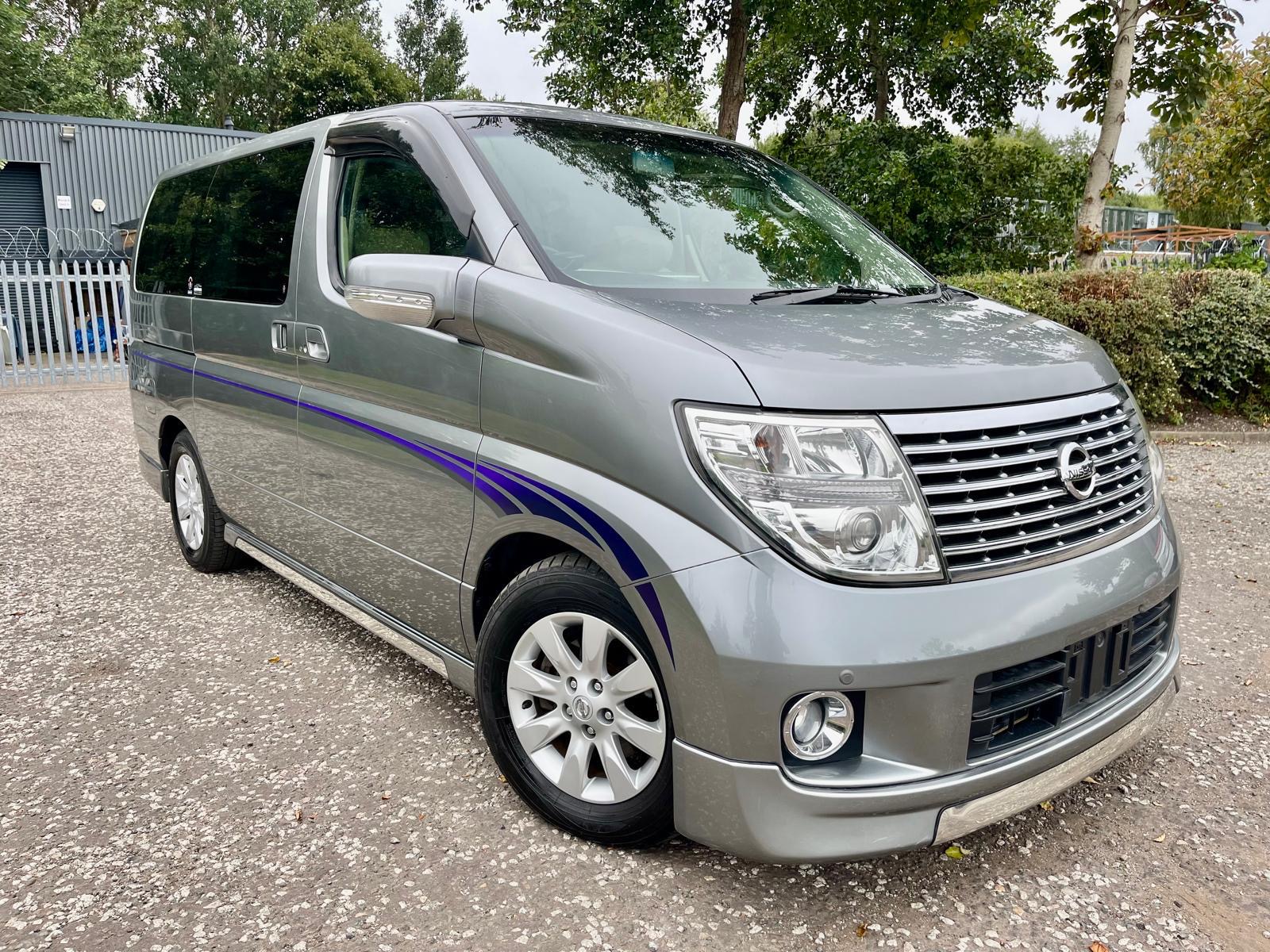 2006 NISSAN ELGRAND XL FRESH IMPORT AUTO 7 SEATS MPV 4/B GRADE CRUISE CURTAINS S.ROOF ULEZ