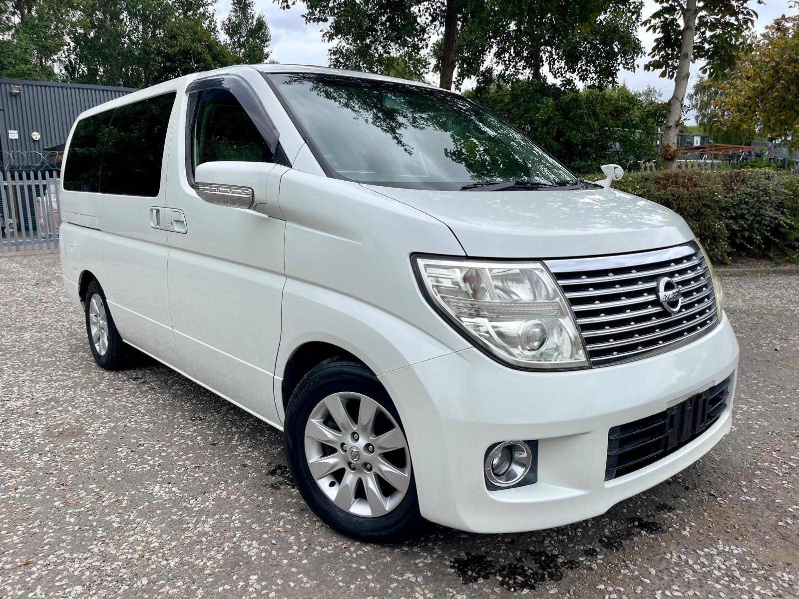 2007 NISSAN ELGRAND XL FRESH IMPORT AUTO 7 SEATS MPV 4/B GRADE CRUISE CURTAINS S.ROOF ULEZ