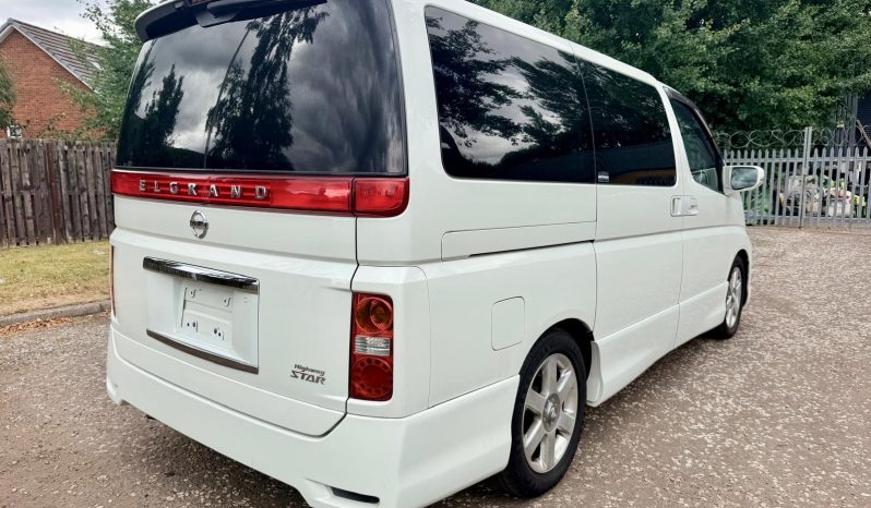 2007 NISSAN ELGRAND FRESH IMPORT HIGHWAY STAR 3.5 V6 AUTO 8 SEAT MPV GREY LEATHER 4/B GRADE ULEZ full