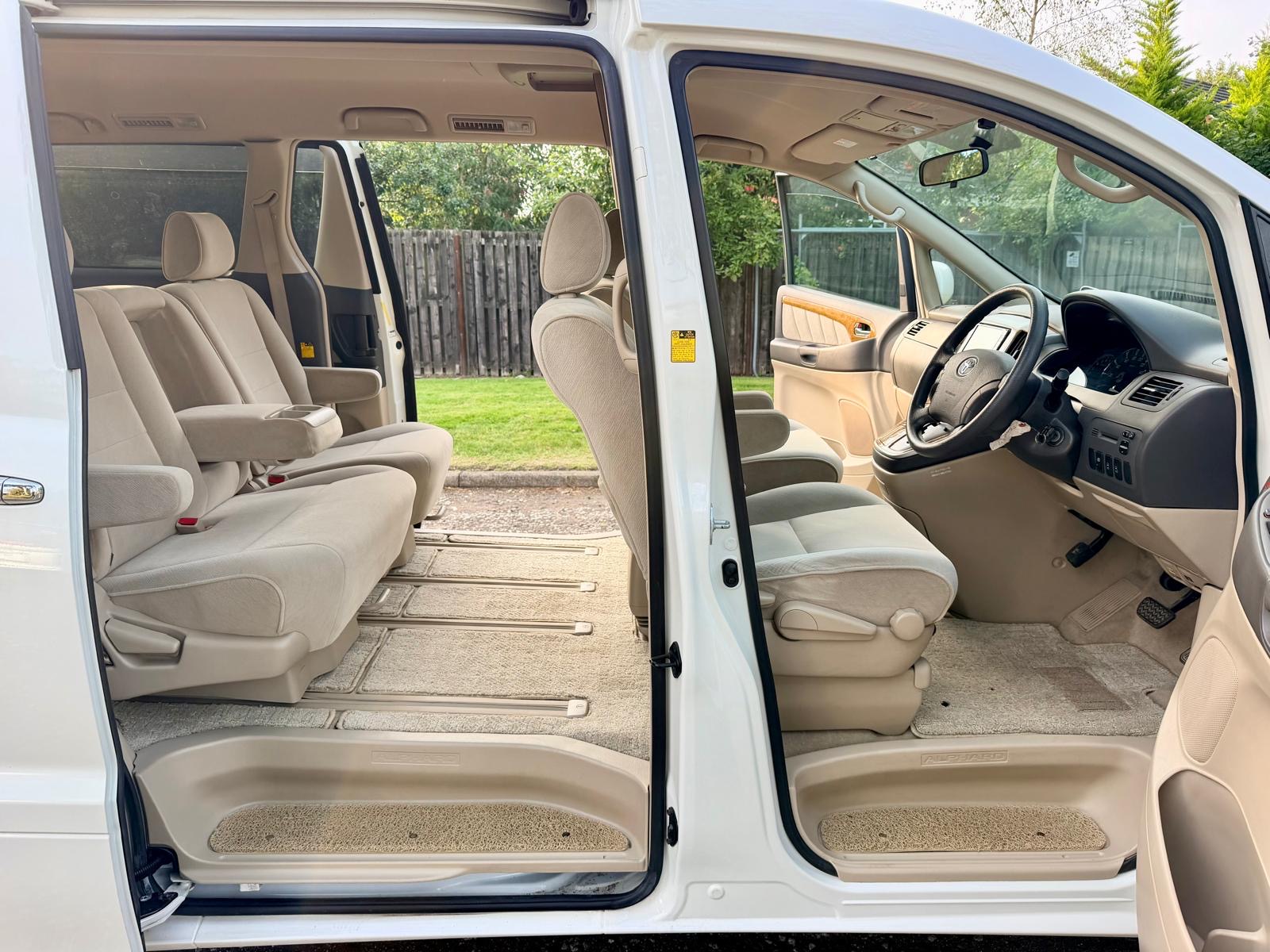 2007 TOYOTA ALPHARD FRESH IMPORT G EDITION 2.4 AUTO 8 SEATS MPV PETROL ULEZ 4/B GRADE