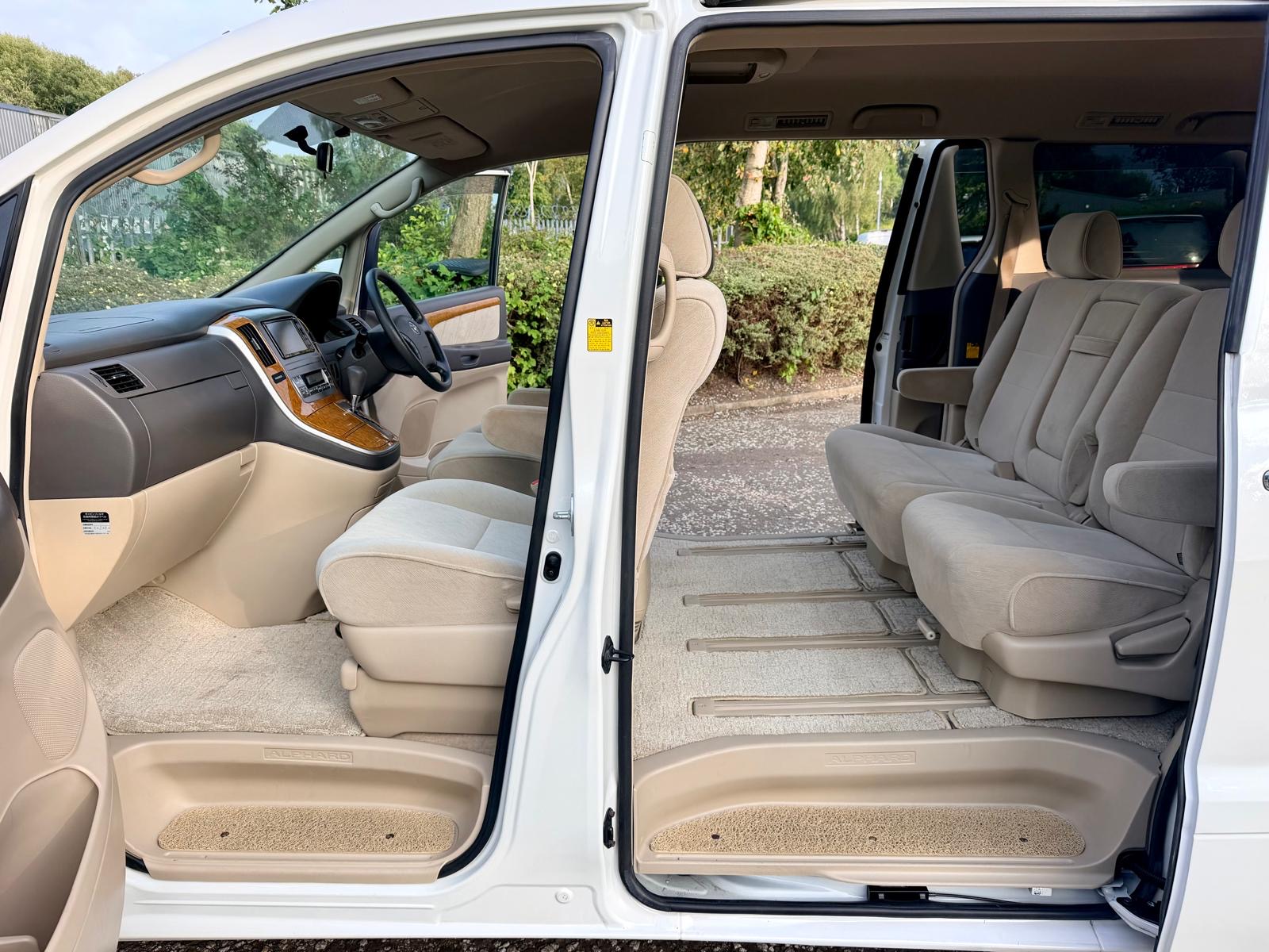 2007 TOYOTA ALPHARD FRESH IMPORT G EDITION 2.4 AUTO 8 SEATS MPV PETROL ULEZ 4/B GRADE