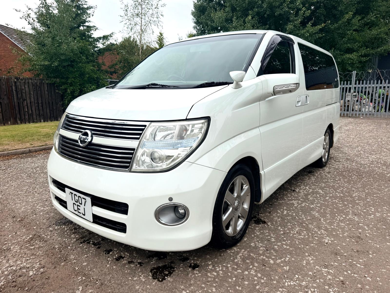 2007 NISSAN ELGRAND HIGHWAY 3.5 V6 AUTO 8 SEAT MPV LEATHER 4.5/B GRADE ULEZ